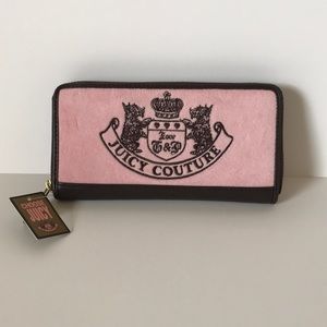 NWT Pink Velour Juicy Couture Wallet